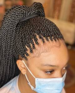 Senegalese twist braids