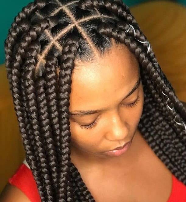 Large Square Box Braids